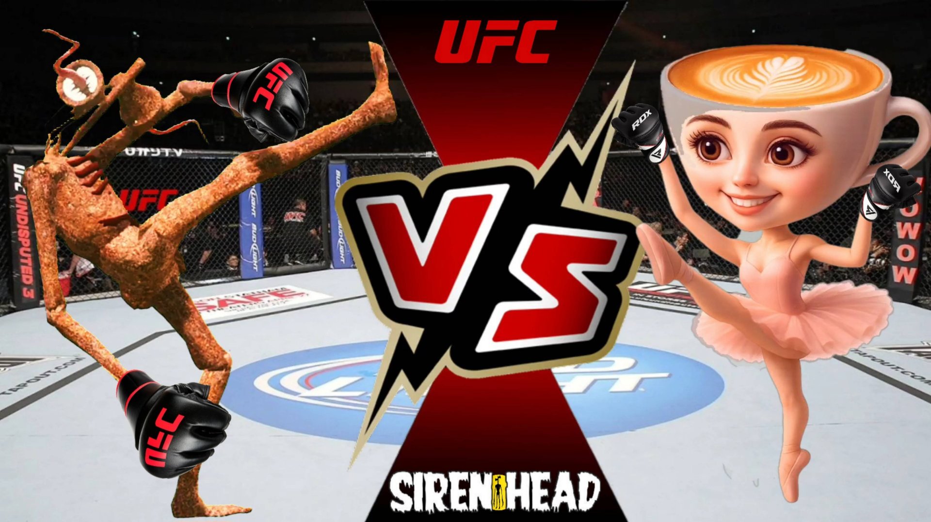 Сиреноголовый VS Балерина Капучино на UFC. смотреть онлайн