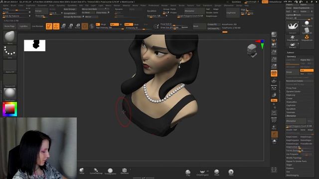 Практикую скульпт головы #3 (Zbrush) смотреть онлайн