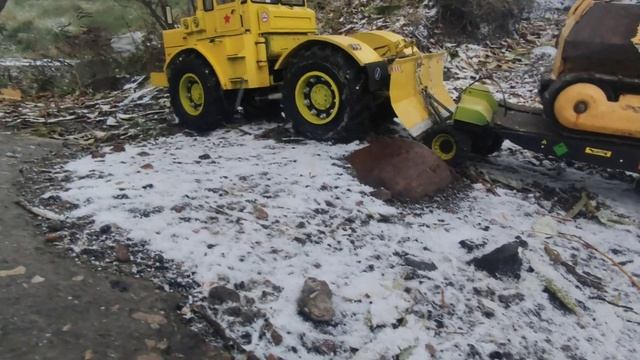 кировец  к700А с тралам. . т.100 СССР. часть 2.  РС