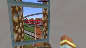 Minecraft Поезд №1 Деревенская - Кольцевая с модом CRTATE