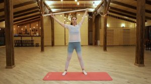 Упражнения для осанки. Комплекс с палкой на 8 минут.