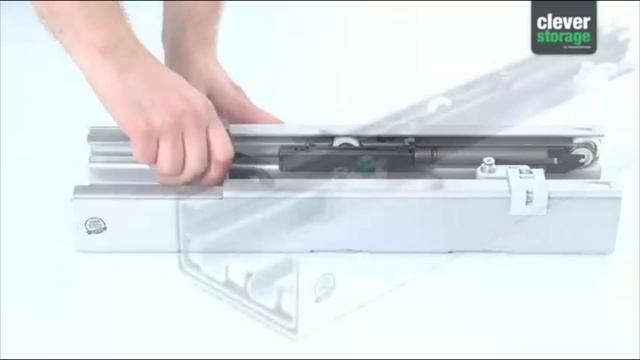 Монтаж доводчика Soft Stop Pro для колонны полного выдвижения DISPENSA 90 VVS смотреть онлайн