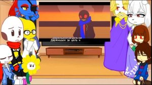 Реакции андертейла на 🎨Песня Нити и Краски [Undertale:Error v