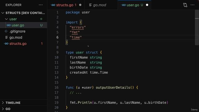 085 Structs, Packages & Exports смотреть онлайн