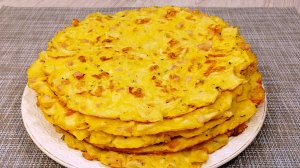 И никакого замеса теста - Ленивые тонкие лепешки на завтрак!