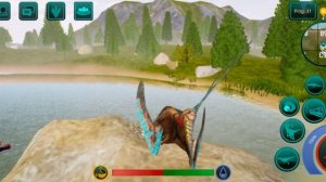 Выживание Барбаридактиля в The cursed dinosaur isle|Modjis