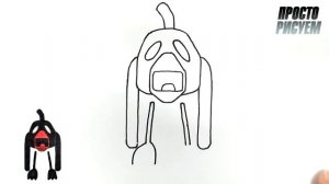 Как нарисовать ТОЛ ЧИКЕН из игры Чикен Ган