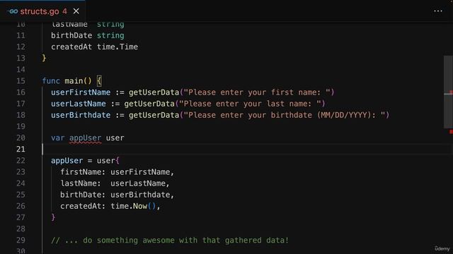 078 Alternative Struct Literal Notation & Struct Null Values смотреть онлайн