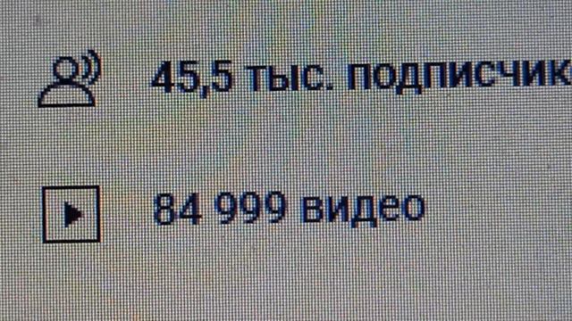 Самый Порог 85 тысяч видео, а именно 84 999 на вечер 29.04.2025 ?