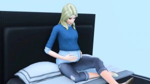 Animation Pack #169 - pregnant woman strokes her belly | Анимации Симс 4 - береме