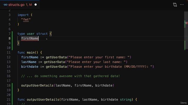 076 Defining A Struct Type смотреть онлайн