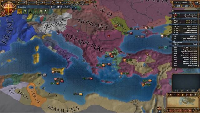 Europa Universalis IV за Византию #15 Нападение на Турка смотреть онлайн