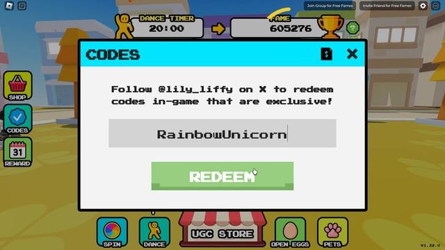 Roblox: Dance for UGC коды [12 ноября 2024] #роблокс #роблокскоды #ро смотреть онлайн