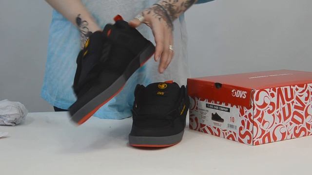 Кеды DVS Comanche 2.0+ BLACK YELLOW FIERY NUBUCK