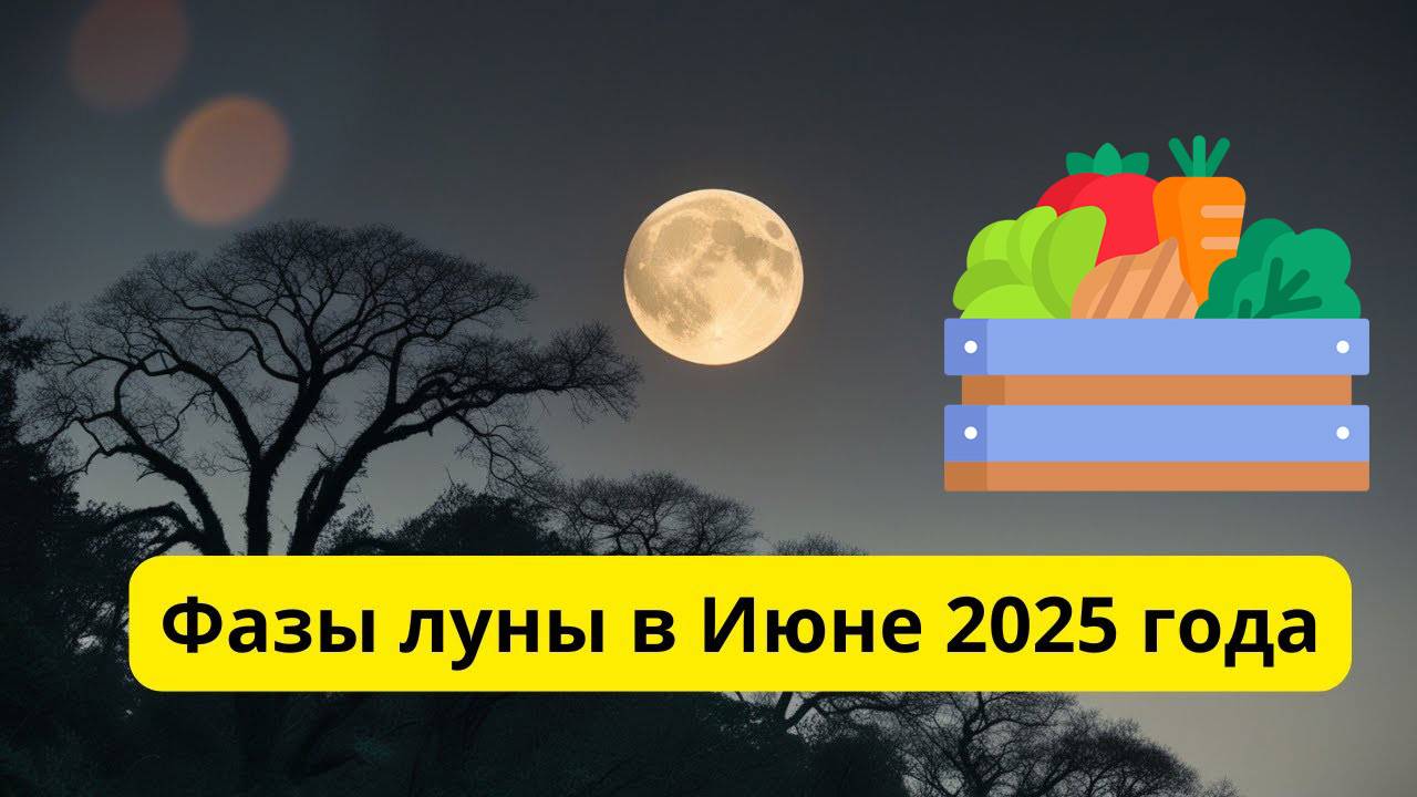 Фазы Луны лунный календарь на Июнь 2025 года смотреть онлайн