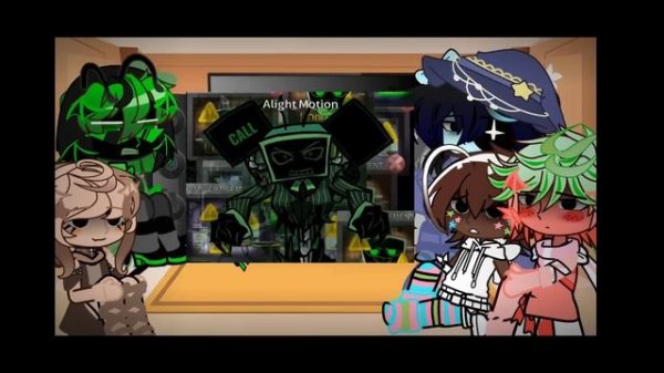 Реакция (Мейн) персонажей на ТТ(+Космо)//Crybaby//Dandy world