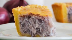 Французский луковый пирог / песочное тесто и много начинки