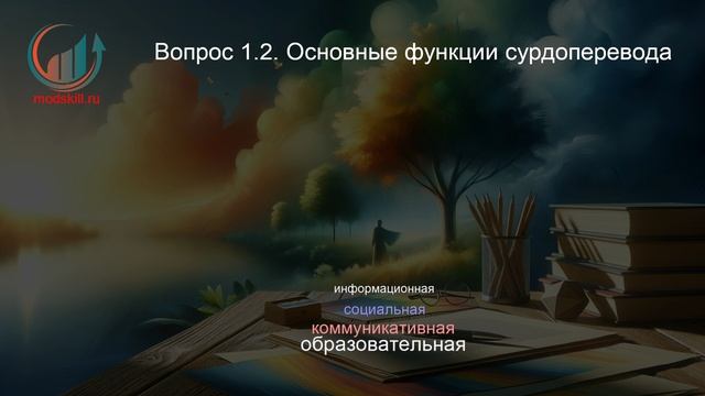 Сурдопедагогика (сурдопереводчик). Лекция. Профессиональная переподготовка для всех!