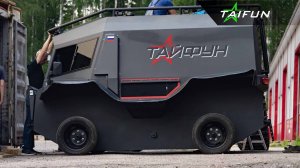Вездеход Тайфун. Доставка в Якутию. Премиальный плавающий колесный болотоход Taifun