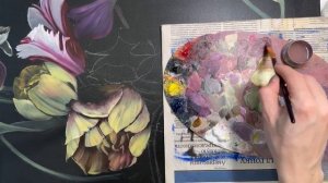 Реалистичные тюльпаны маслом с ВАУ-эффектом — пошагово