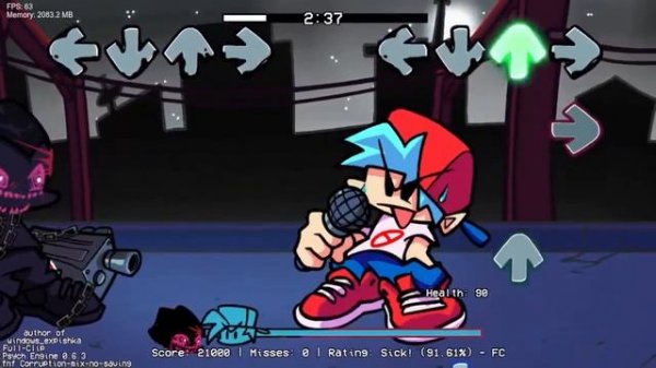 прохождение fnf-Corruption-mix-no-saving v6 и fnf Corruption mix v8