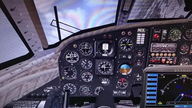 Полет по кругу на самолёте Ан12 Толмачево FSX. смотреть онлайн
