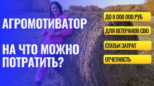 Грант Агромотиватор для участников СВО до 8 млн.руб.