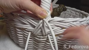 Корзина круглая с ручкой (пасхальная). Часть 3