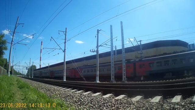 Электропоезд ЭД4М-???? сообщение Ипподром – Москва Каза