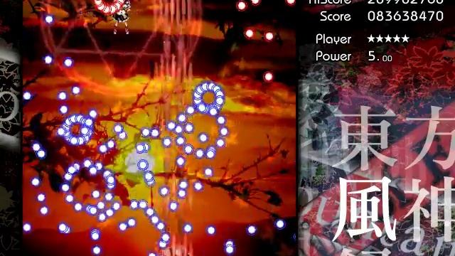 [Touhou 10 MoF] Reimu B  Walkthrough 1cc [Normal] | Прохождение Рэйму Б 1cc [Но?