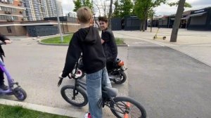 Покатушки, стант на электросамокате!