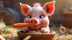 Детский мультик  с песенкой  про свинку