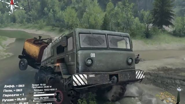 SpinTires МАЗ 537 катаюсь