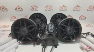 Аудиосистема для квадроцикла, 4 канала, двухполосная. Очень громкая