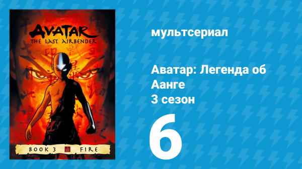Аватар: Легенда об Аанге 3 сезон 6 серия «Аватар и Лорд Огня» (мультсериал, 2007)