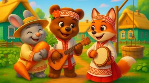 🐰ПЕСЕНКА ПРО ЗАЙЧЕНКА - ЖАДИНУ | Мультфильм, который поможет вашему ребёнку делиться.