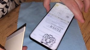 Наклейка гидрогелевой плёнки без пузырьков. Видео инс