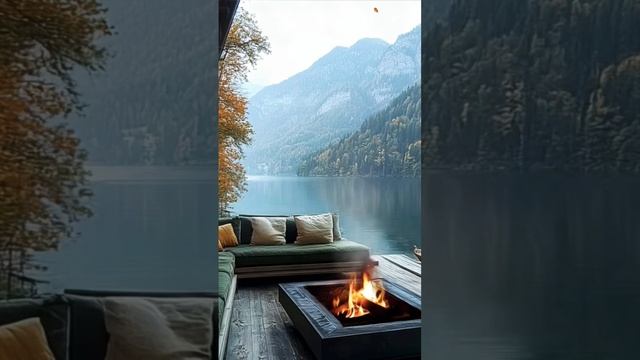 Уютная атмосфера у реки с камином.Идеальные условия д?