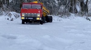 Kamaz 1:12 rc scale lkw, камаз 54112 и заметённые дороги ❄️😳,