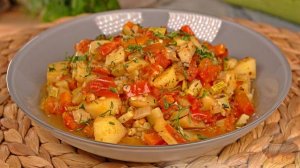 Комбинируем овощи, смешиваем ароматы. ОВОЩНОЕ РАГУ С КАБАЧКАМИ