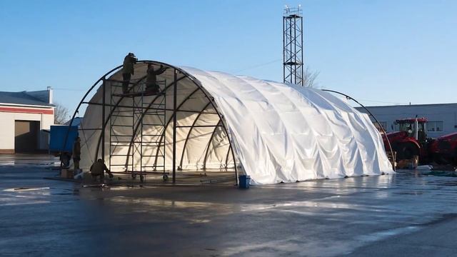 Инструкция по сборке ангара. Тентовый арочный мини ангар. смотреть онлайн