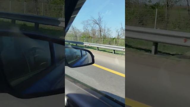 Дорога по трассе М4 Дон на машине, дорога на машине Воронеж - Ейск, приближение к Ростову, платная смотреть онлайн