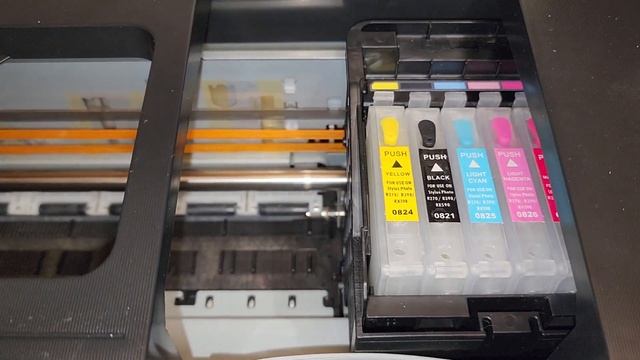 Проверка катриджей Epson ТX650