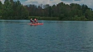 Катамаран из двух сапбордов