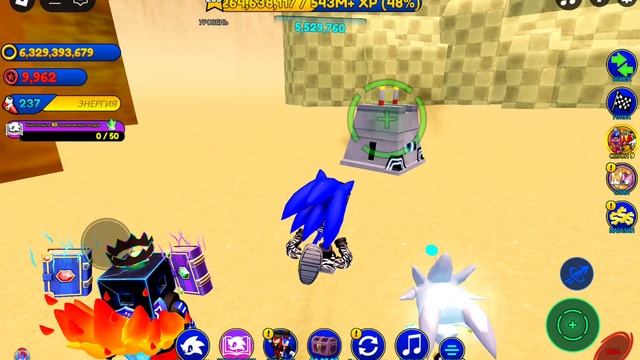 Я с Яриком играю sonic speed simulator в Roblox