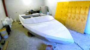 Мощная самодельная лодка из пенопласта на электротяге!