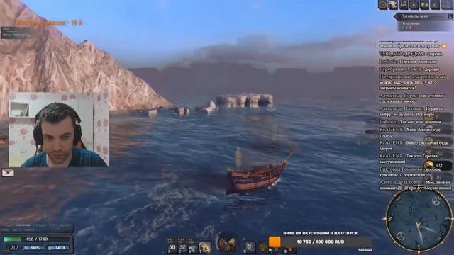 Массовый бой в World Of Sea Battle смотреть онлайн