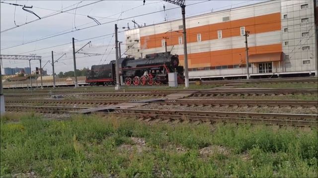 Манёвры паровоза на ж/д станции Рыбацкое смотреть онлайн