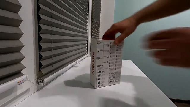 Распаковка Promate ProLink4K2 HDMI - HDMI V.2.0 5 м Black (proLink4K2-500.black) из Ro