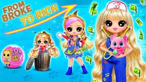 ЛОЛ растёт из Бедной в Богатую! Идеи для Кукол